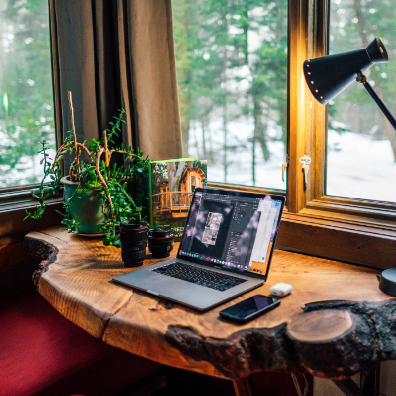 Rural business owner working